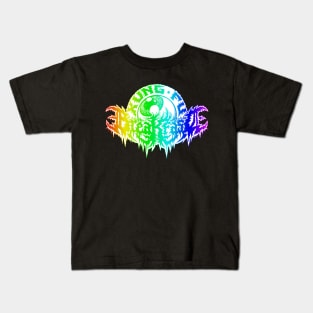 Kung Fu Breakfast Rainbow Logo Version 2 Kids T-Shirt